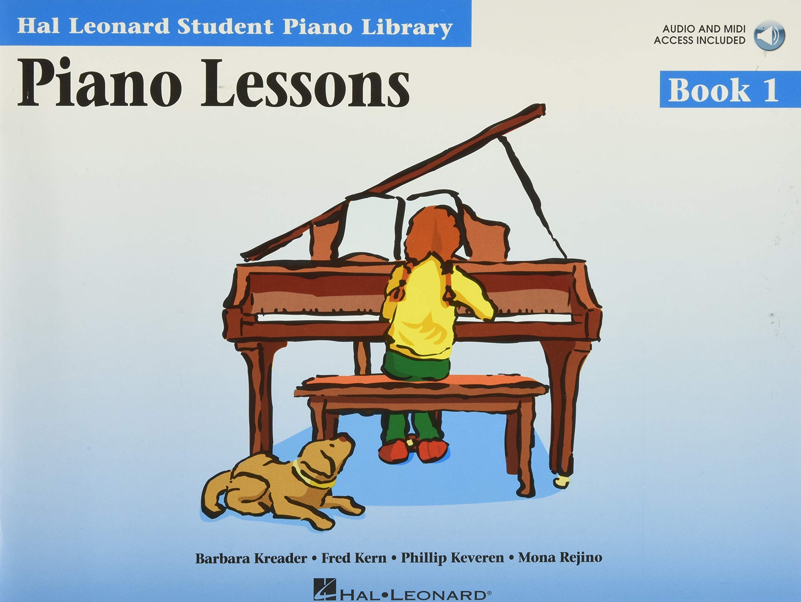 Piano Lessons Book 1  Hal Leonard Student Piano Library Book/Online Audio,Used