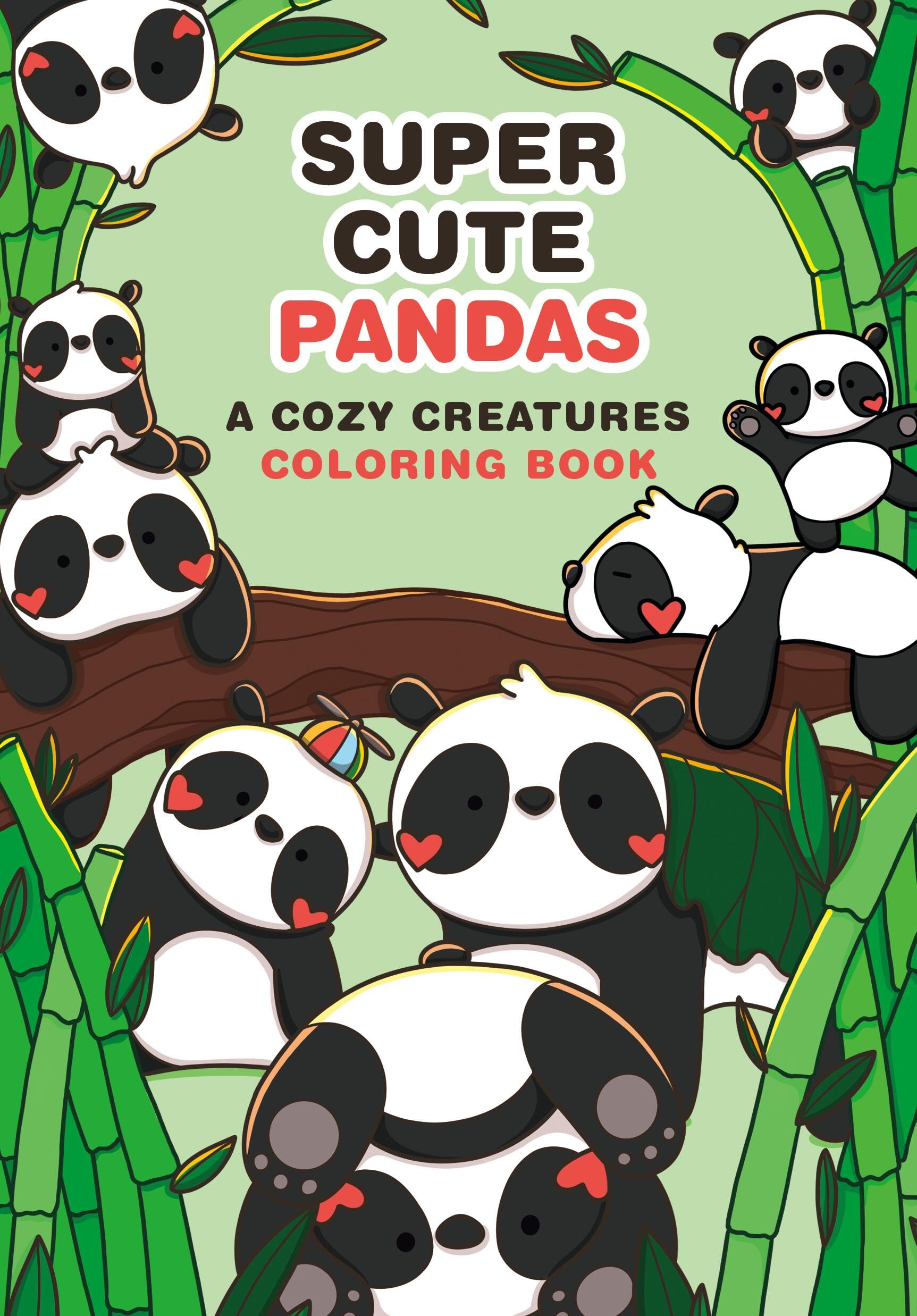 SuperCute Pandas: A Cozy Creatures Coloring Book