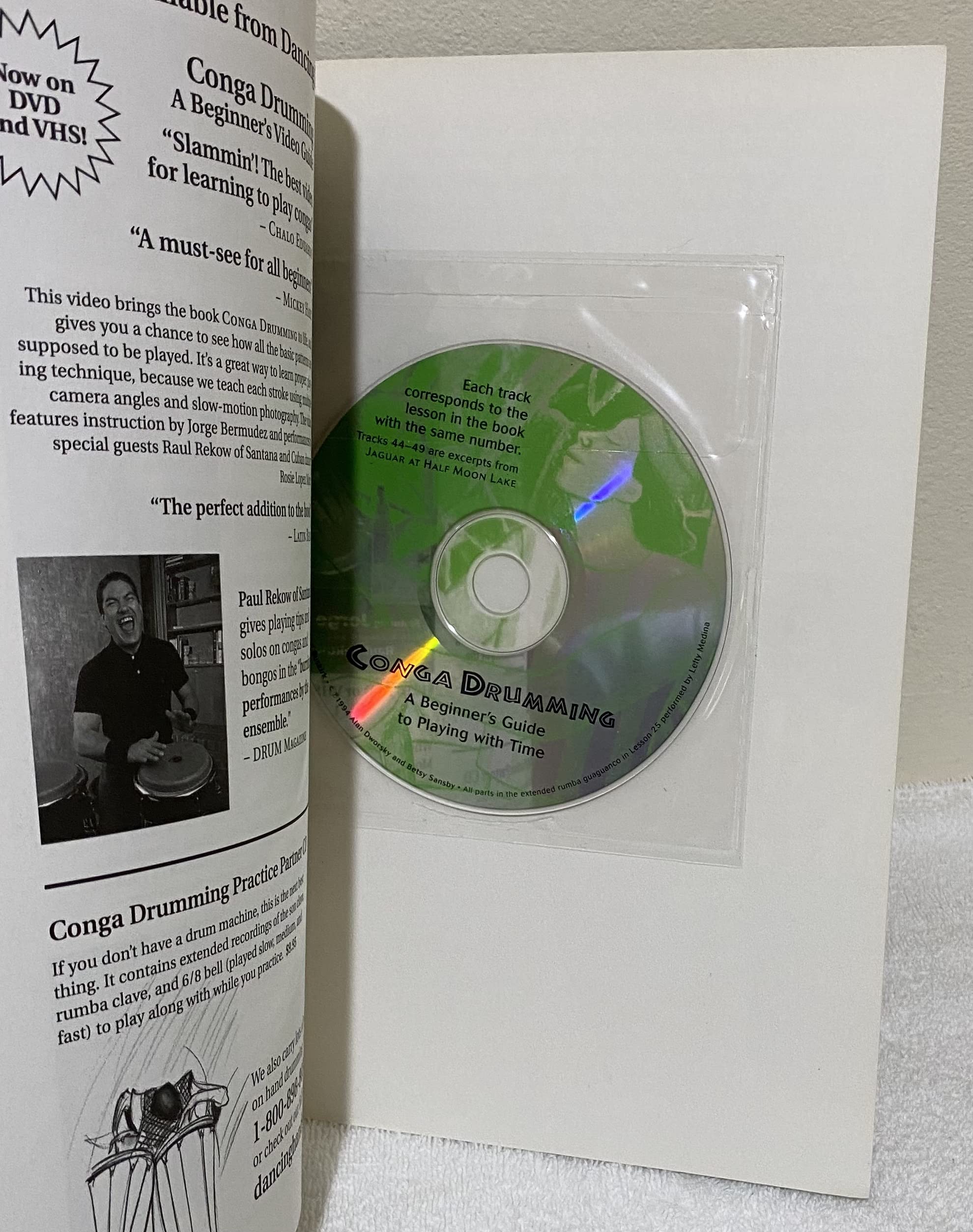 Conga Drumming: A Beginner'S Guide To Playing With Time W/ Cd,Used