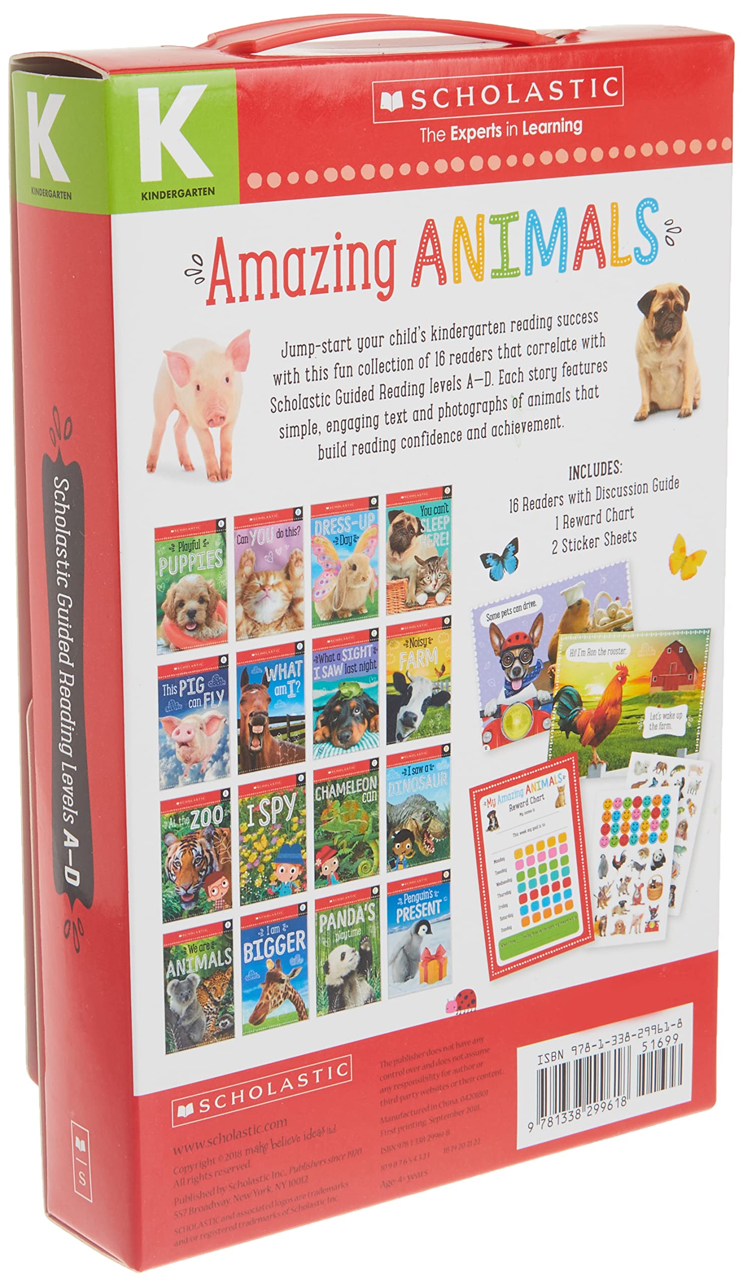 Amazing Animals Ad Kindergarten Box Set: Scholastic Early Learners (Guided Reader)