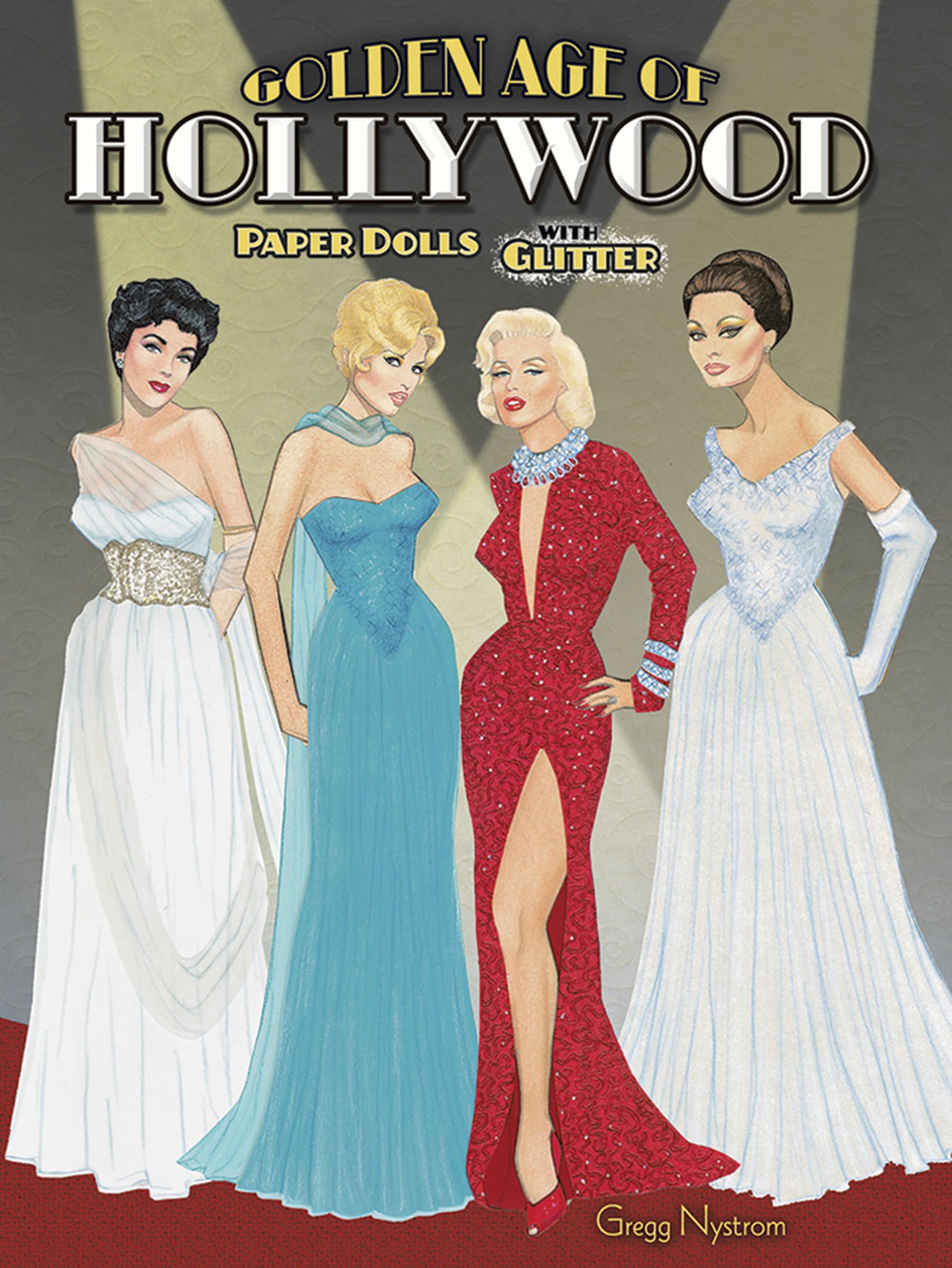 Golden Age of Hollywood Paper Dolls with Glitter! (Dover Paper Dolls),Used