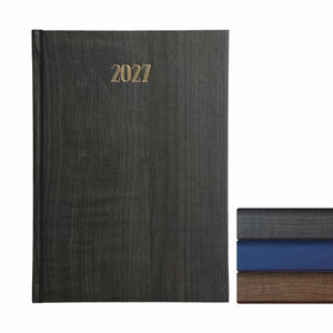 Anupam Dash 2025 Diary with Dates, 2025 Daily Planner Full Page Per Day with Monthly Calendar, January to December 2025 Size A5 21x14cm, 365 Days Aesthetic Book & Daily Diary for Office - Wood Black