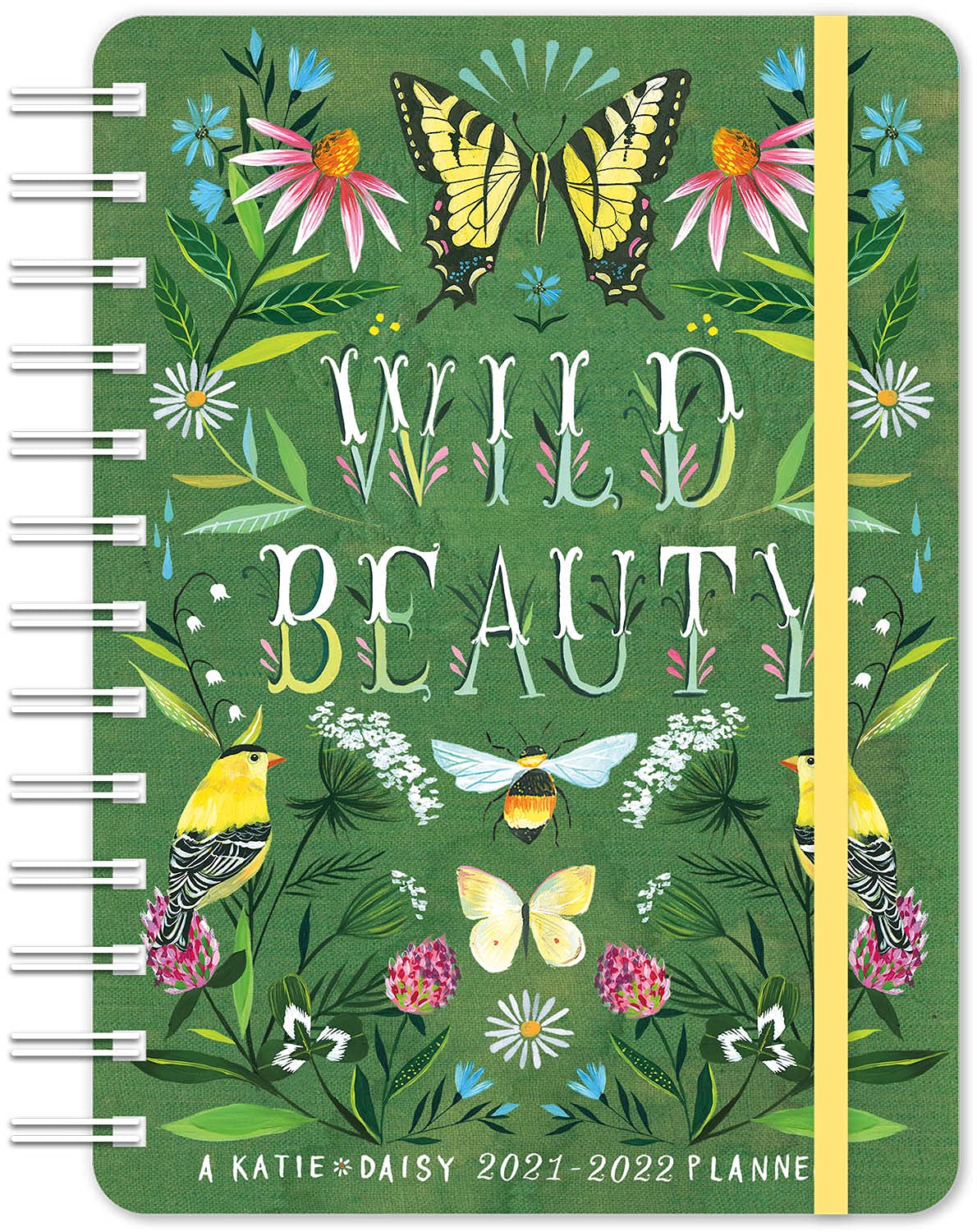 Katie Daisy 2022 Weekly Planner: OntheGo 17Month Calendar with Pocket (Aug 2021  Dec 2022, 5' x 7' closed): Wild Beauty,New