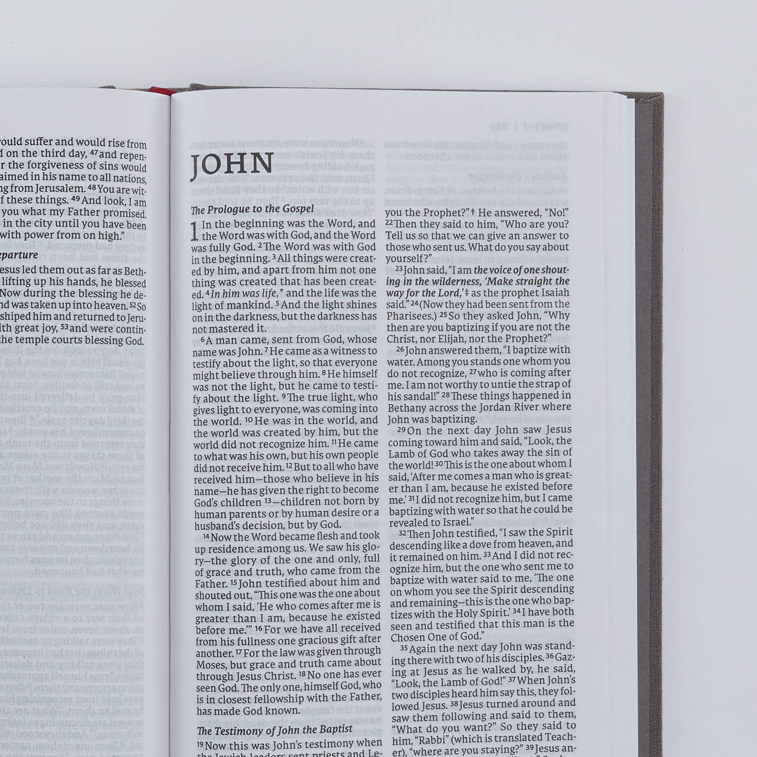 NET Bible, Thinline Large Print, Cloth over Board, Gray, Comfort Print: Holy Bible,Used