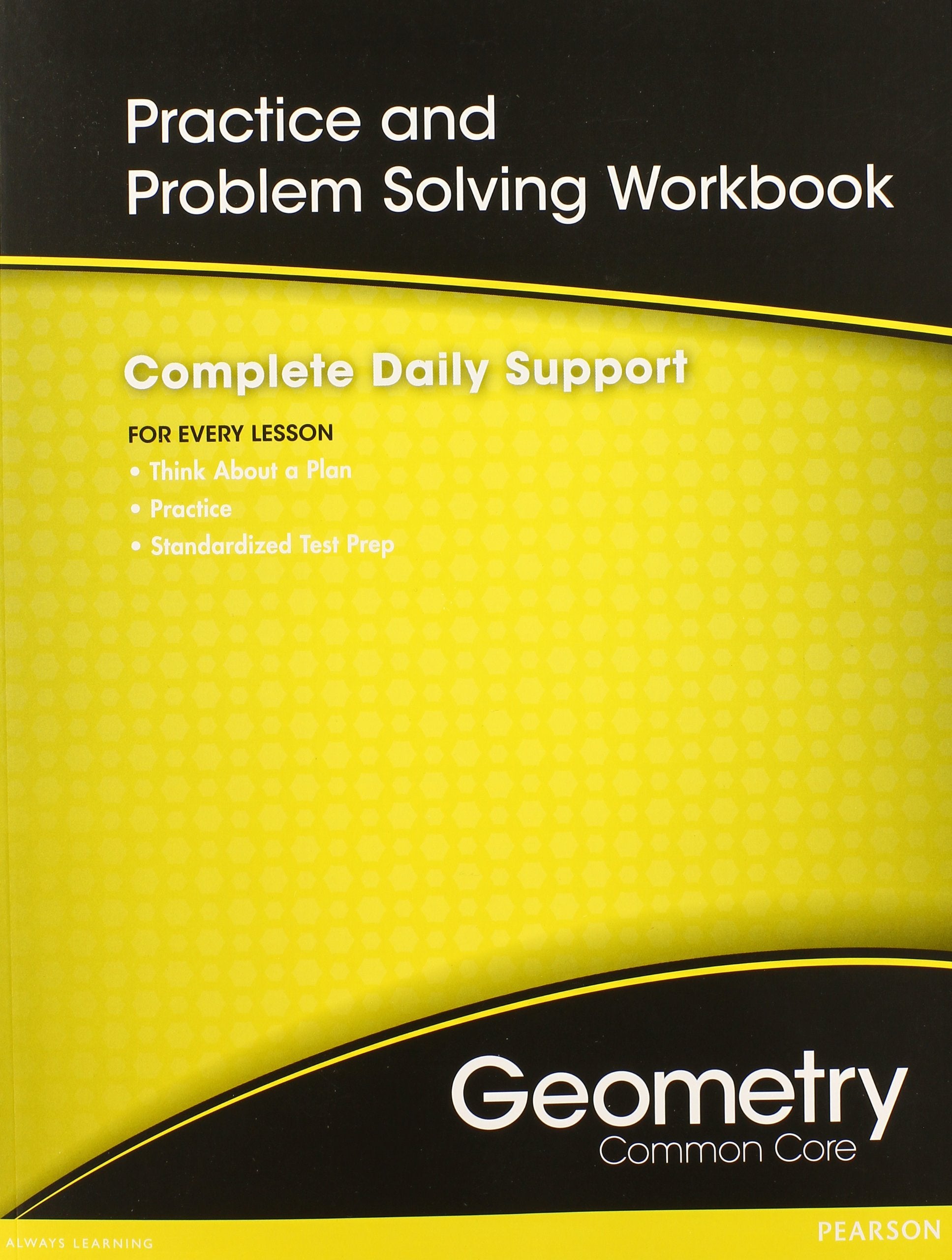 HIGH SCHOOL MATH COMMONCORE GEOMETRY PRACTICE/PROBLEM SOLVING WORKBOOK GRADE 9/10,Used