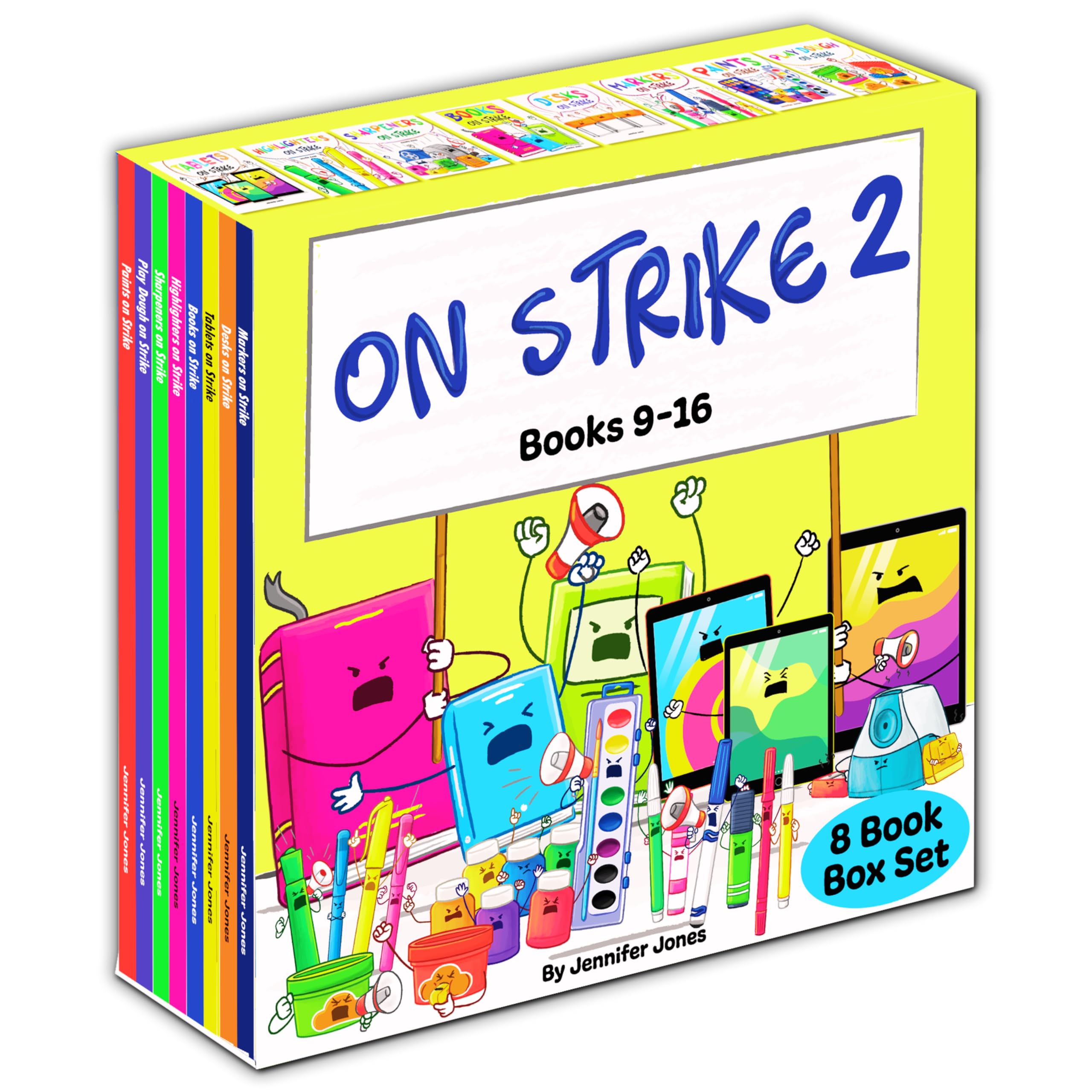 On Strike Box Set 2, Books 916: Books On Strike, Tablets On Strike, Paints On Strike, Play Dough On Strike, Markers On Strike,