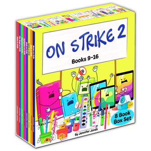 On Strike Box Set 2, Books 916: Books On Strike, Tablets On Strike, Paints On Strike, Play Dough On Strike, Markers On Strike,