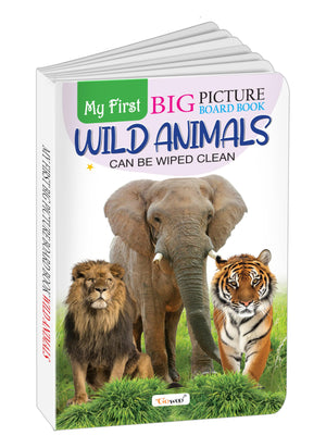 My First Big Picture Board Book Wild Animals : Montessori Learning Book For Toddlers, Toddler Picture Book, Kids Educational Picture Book, Board Book For Kids