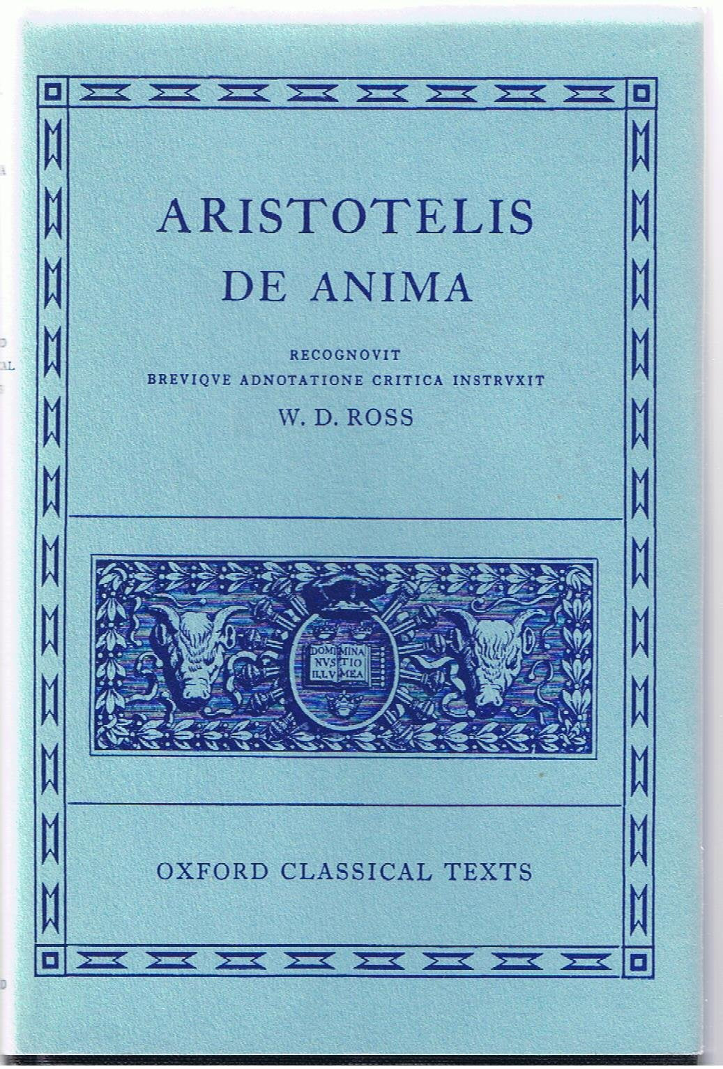 De Anima (Oxford Classical Texts) (Ancient Greek Edition),Used