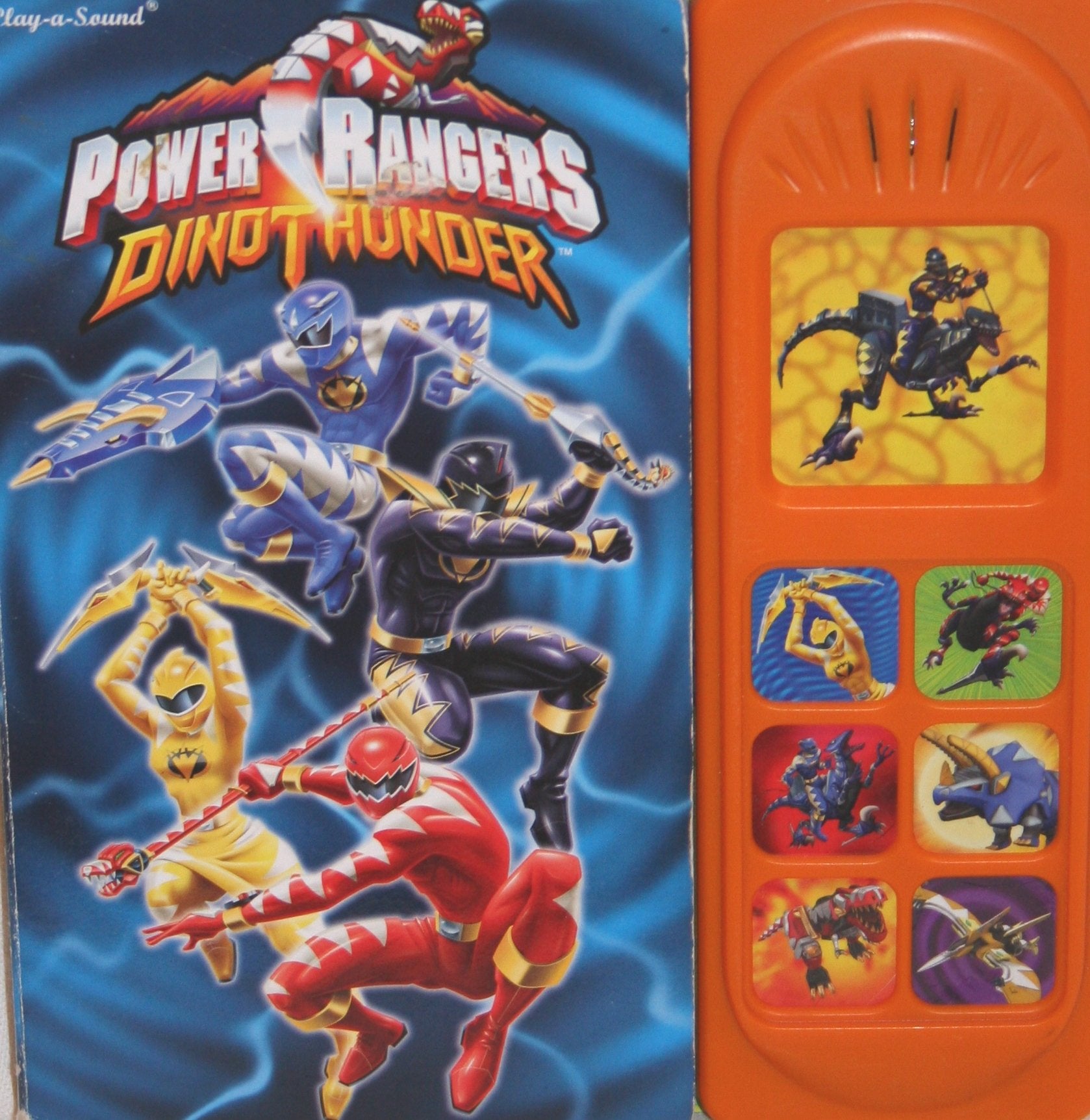 Power Rangers Dino Thunder play a sound book,Used