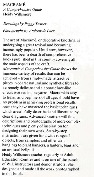 Macrame: A Comprehensive Guide,Used