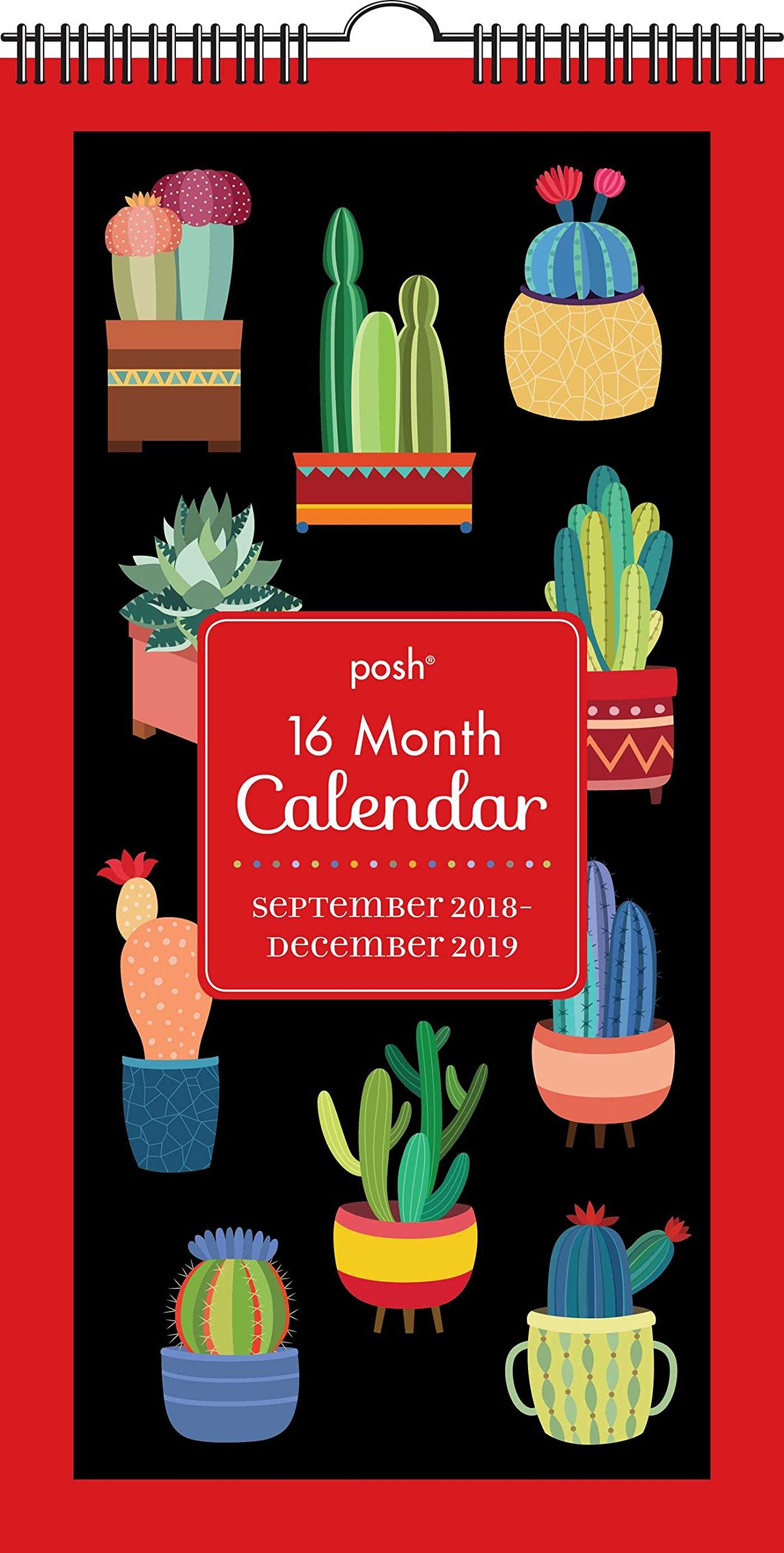 Posh: Succulents 16Month 20182019 Wall Calendar,Used