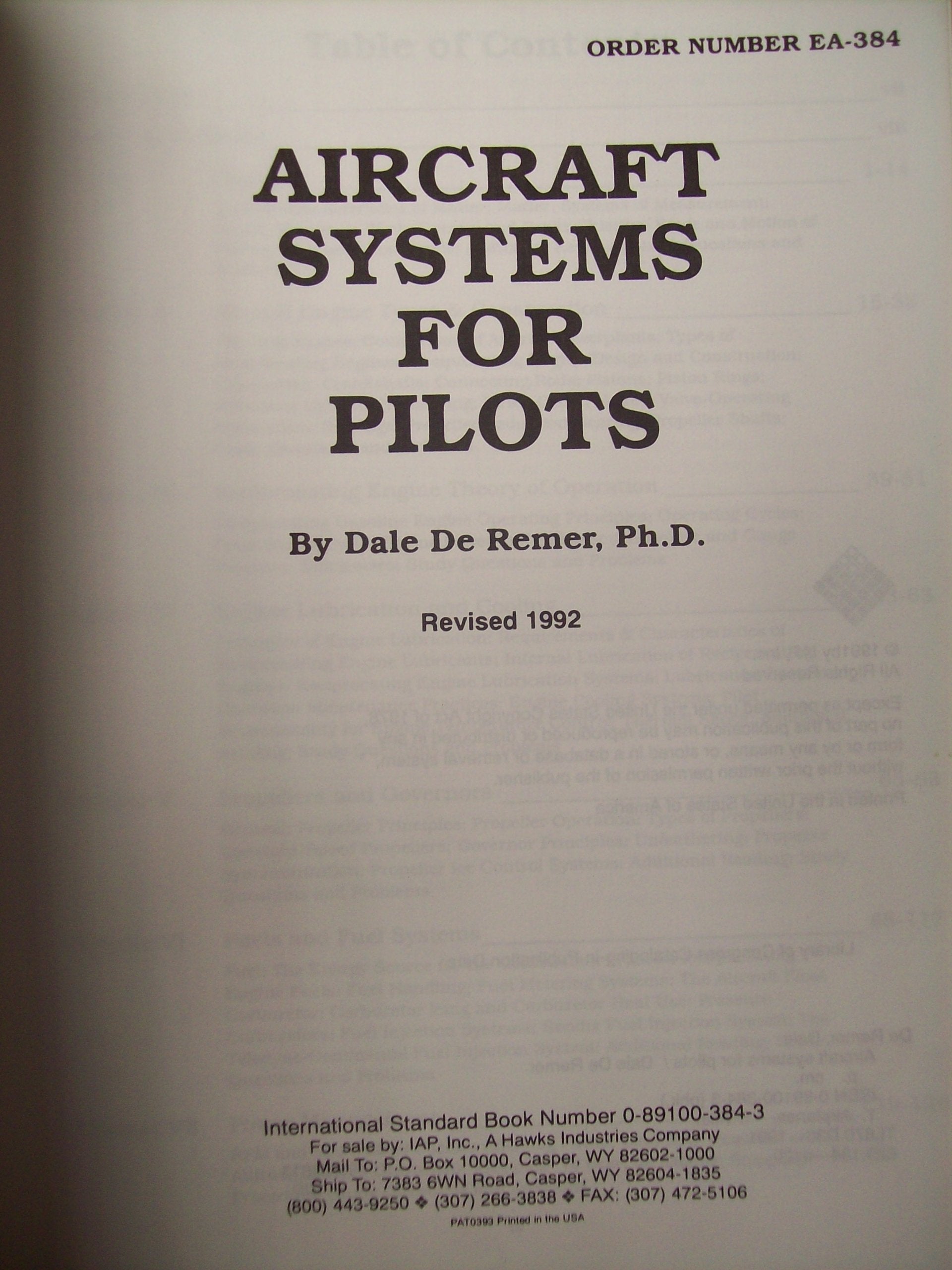 Aircraft Systems for Pilots,Used