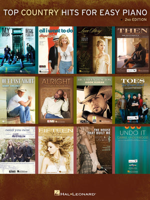 Top Country Hits for Easy Piano,Used