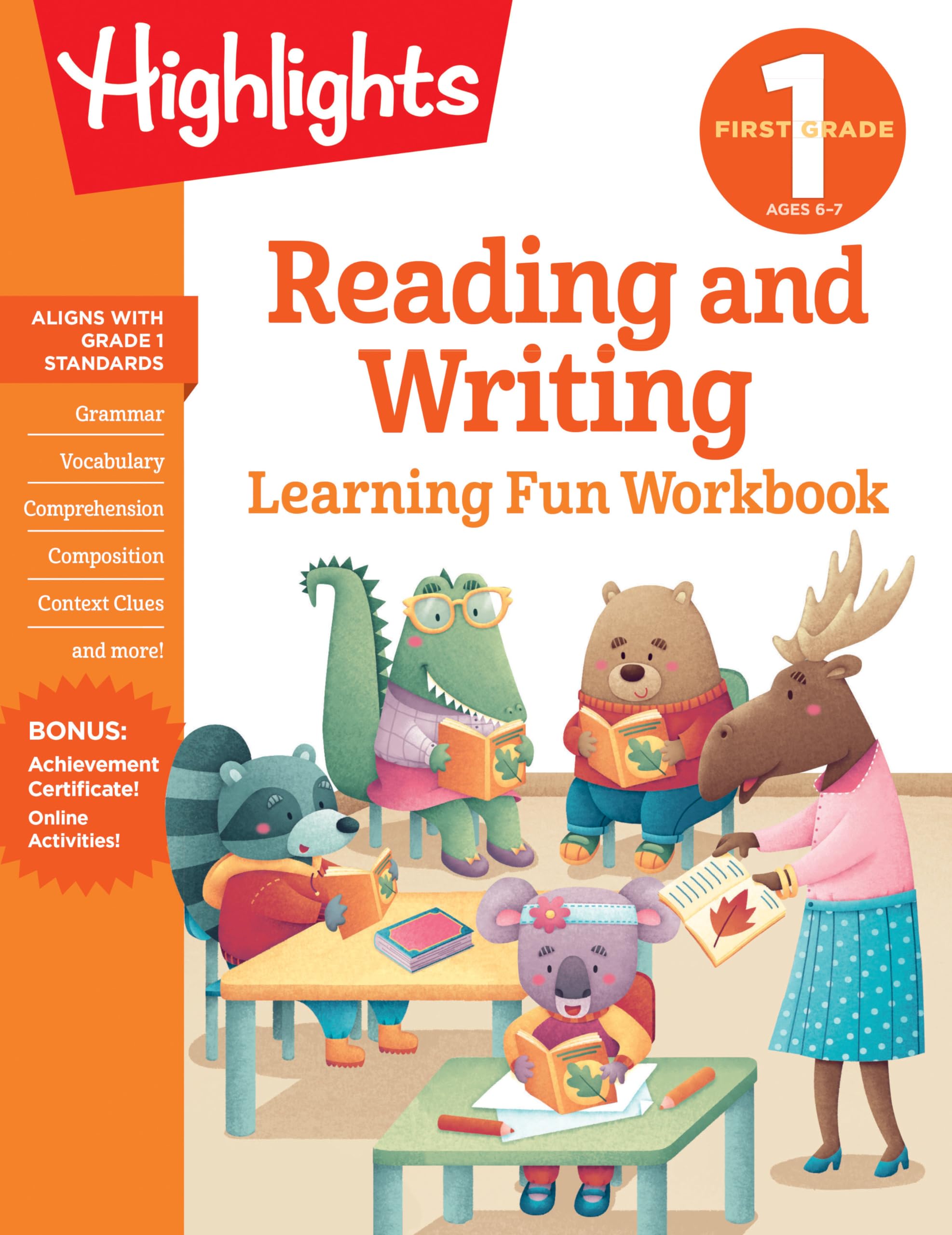 First Grade Reading and Writing (Highlights Learning Fun Workbooks),New
