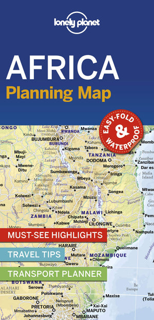 Lonely Planet Africa Planning Map,New