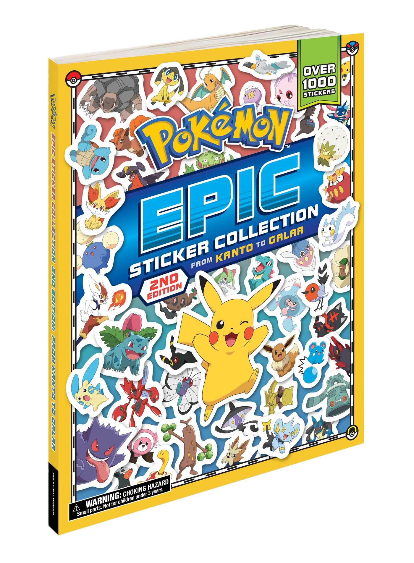 Pokmon Epic Sticker Collection 2Nd Edition: From Kanto To Galar (2) (Pokemon Epic Sticker Collection),New