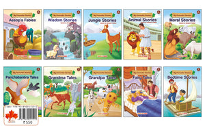 Moral Stories (Illustrated) (Set Of 10 Story Books For Kids)