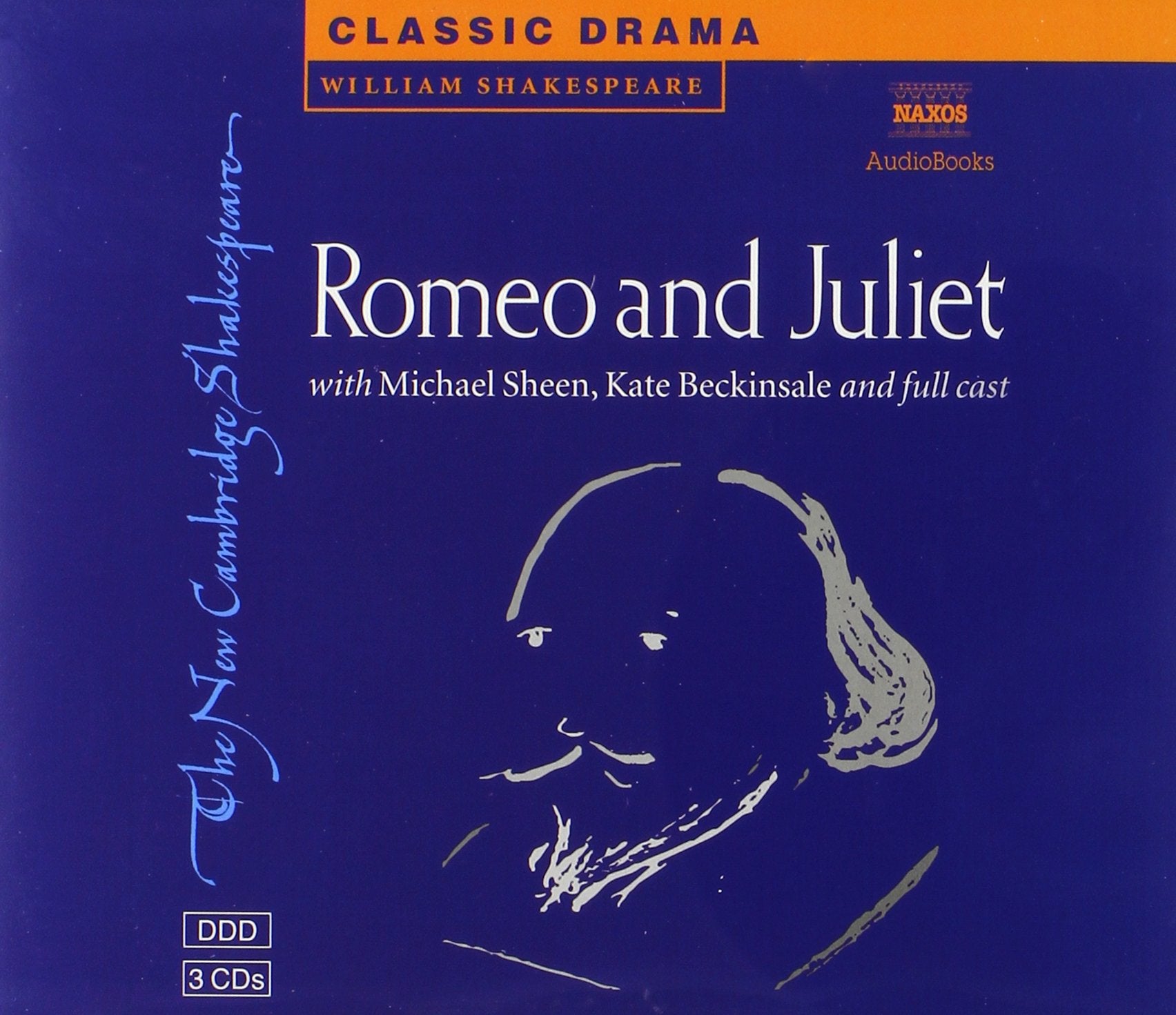 Romeo and Juliet 3 Audio CD Set (New Cambridge Shakespeare Audio),Used