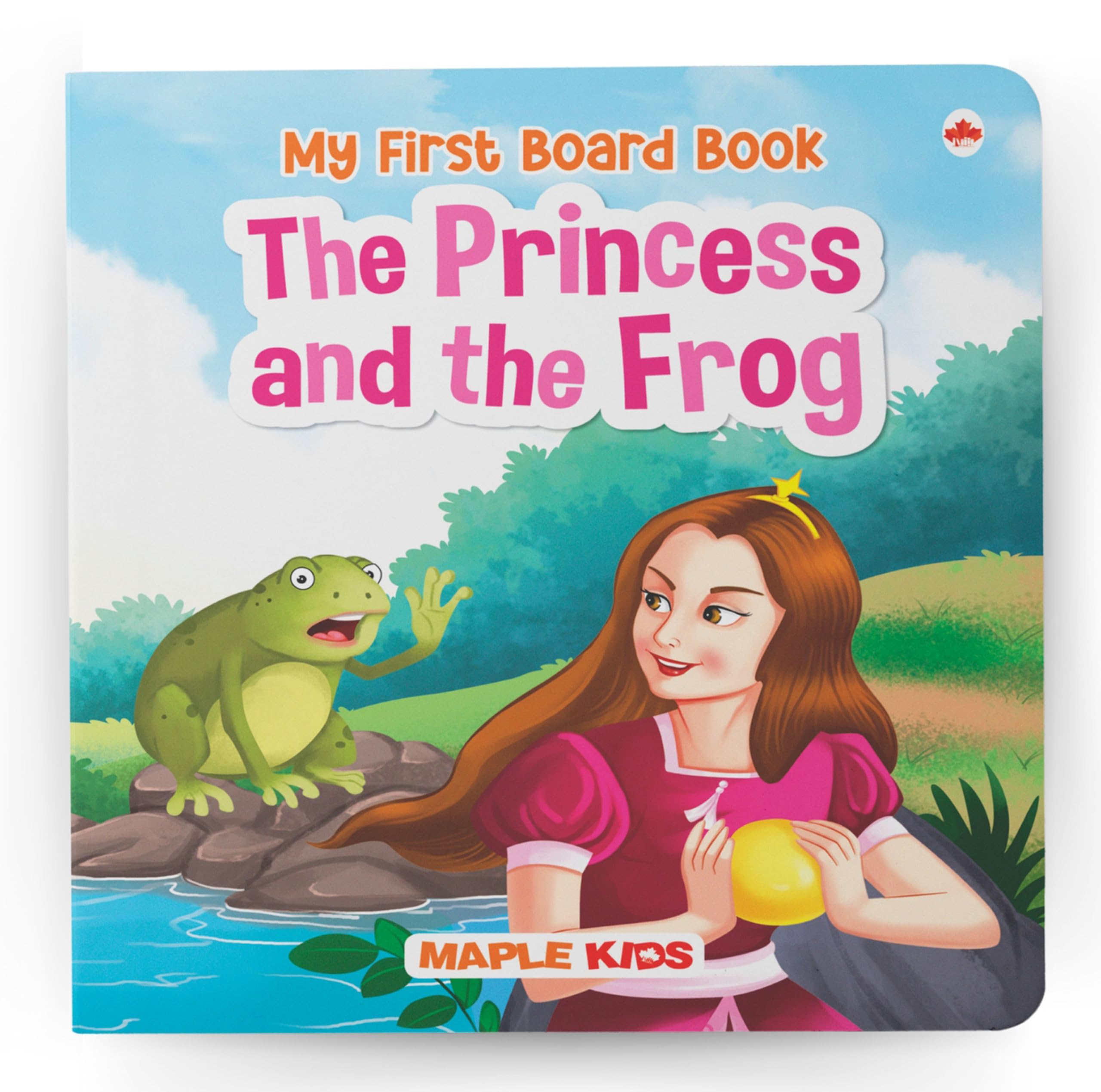 Story Book For Kids - The Princess And The Frog - Illustrated Board Book For Children - Age 0 - 2 Years