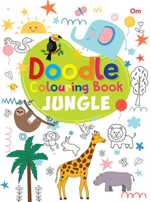 Colouring Book: Doodle Colouring Book Jungle