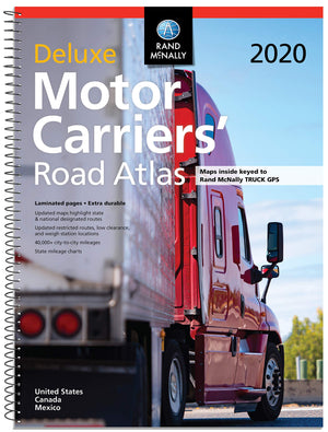 Rand Mcnally 2020 Deluxe Motor Carriers' Road Atlas United States Canada Mexico
