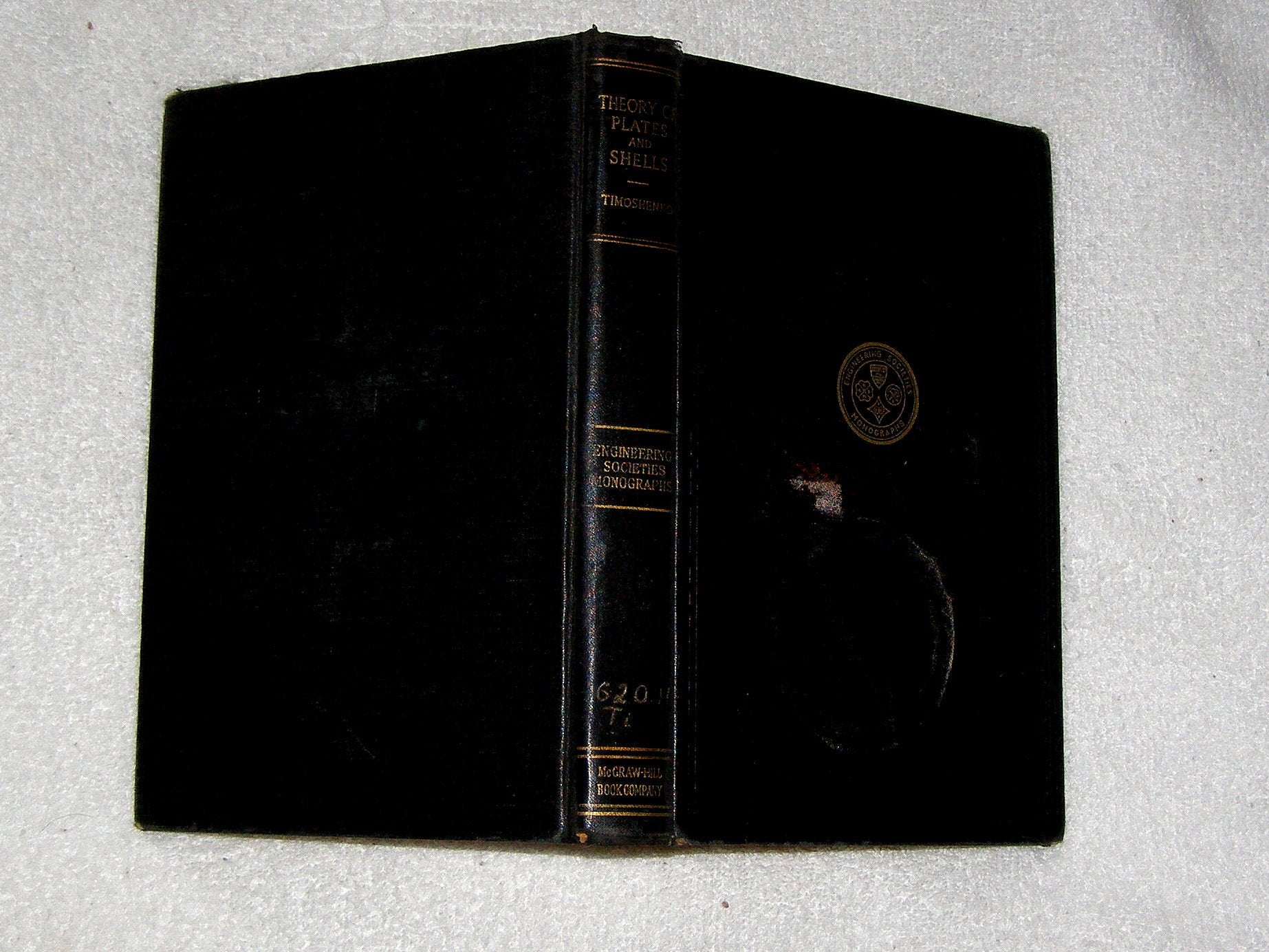 Theory of Plates and Shells, (Engineering Societies Monographs),Used