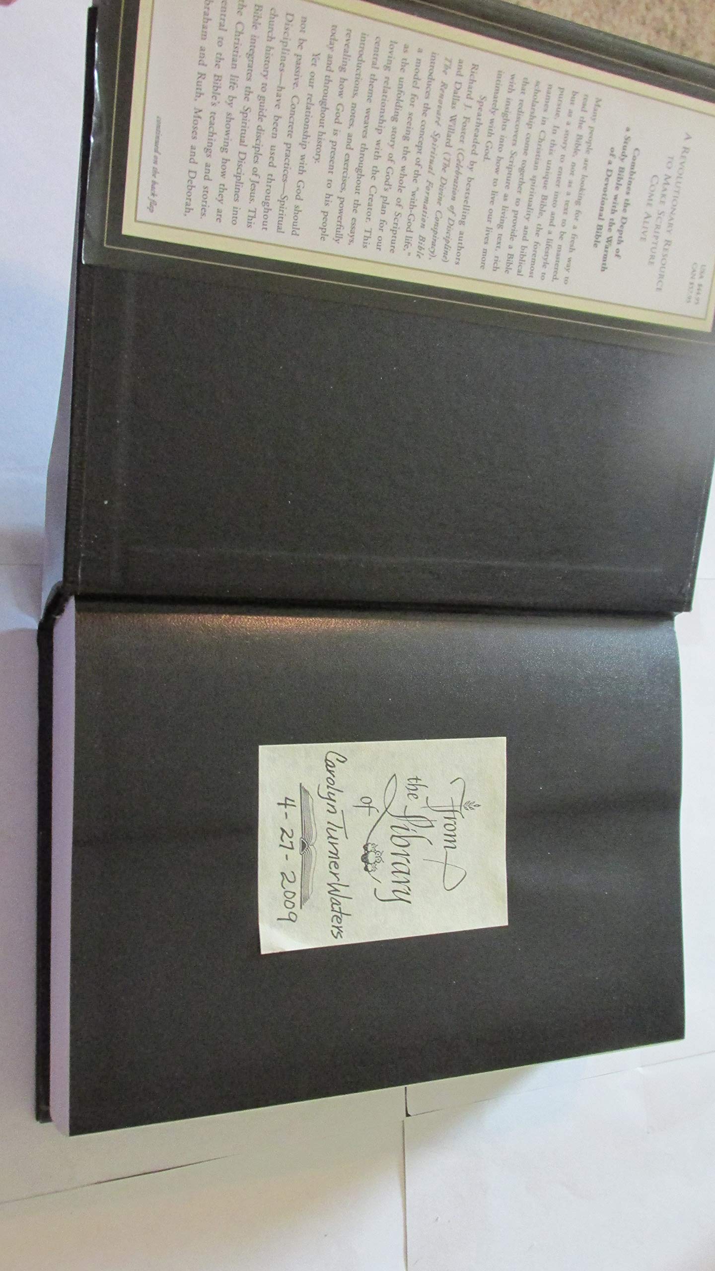 The NRSV Renovare Spiritual Formation Bible with the Deuterocanonical Books (With Deuterocanolical),Used