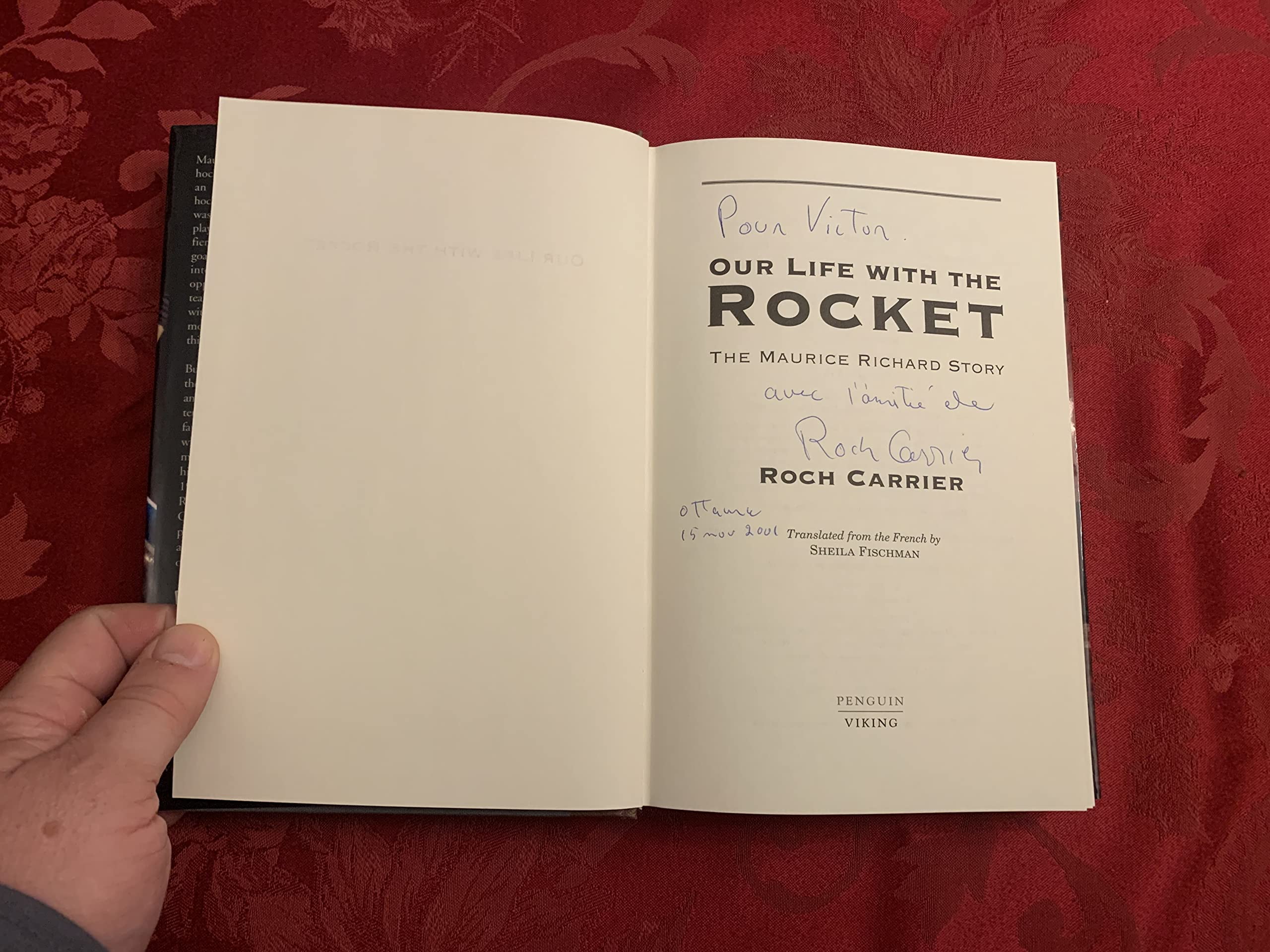 Our life with the Rocket: The Maurice Richard story,Used