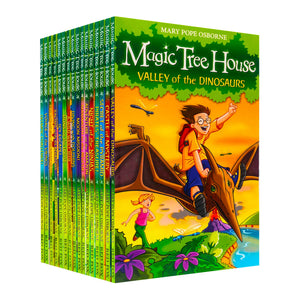 Mary Pope Osborne Magic Tree House Collection 16 Books Set (Moon Mission!, Icy Escape!, Olympic Challenge!, Castle of Mystery, N
