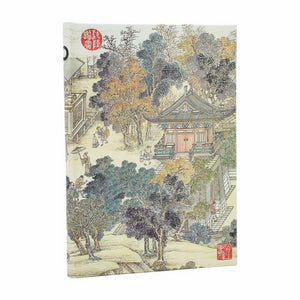 Golden Age Of Prosperity Midi Lined Hardcover Journal, 144Pg, 120Gsm, Deji Art Museum Collection By Paperblanks (An Era In Jinli
