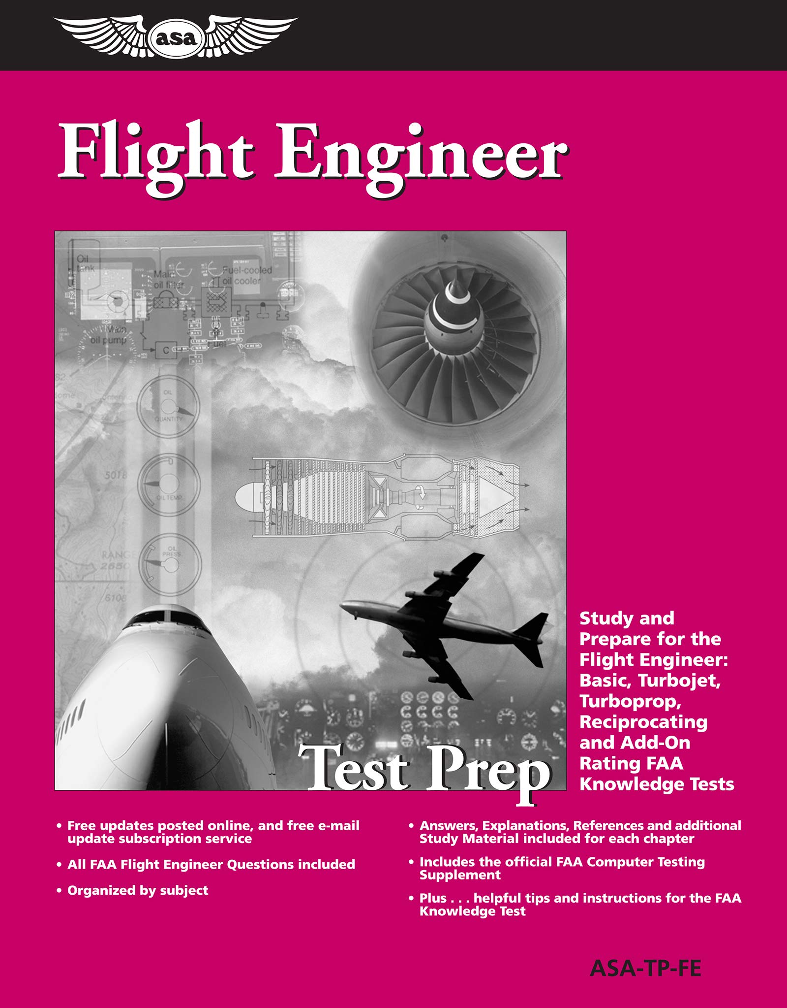 Flight Engineer Test Prep: Study and Prepare for the Flight Engineer: Basic, Turbojet, Turboprop, Reciprocating and Addon Ratin,New