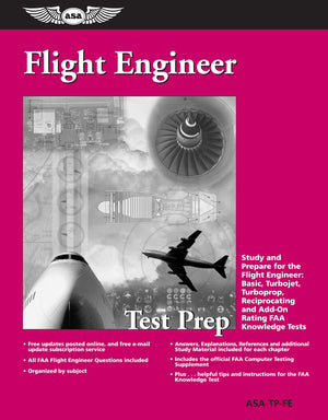 Flight Engineer Test Prep: Study and Prepare for the Flight Engineer: Basic, Turbojet, Turboprop, Reciprocating and Addon Ratin,Used