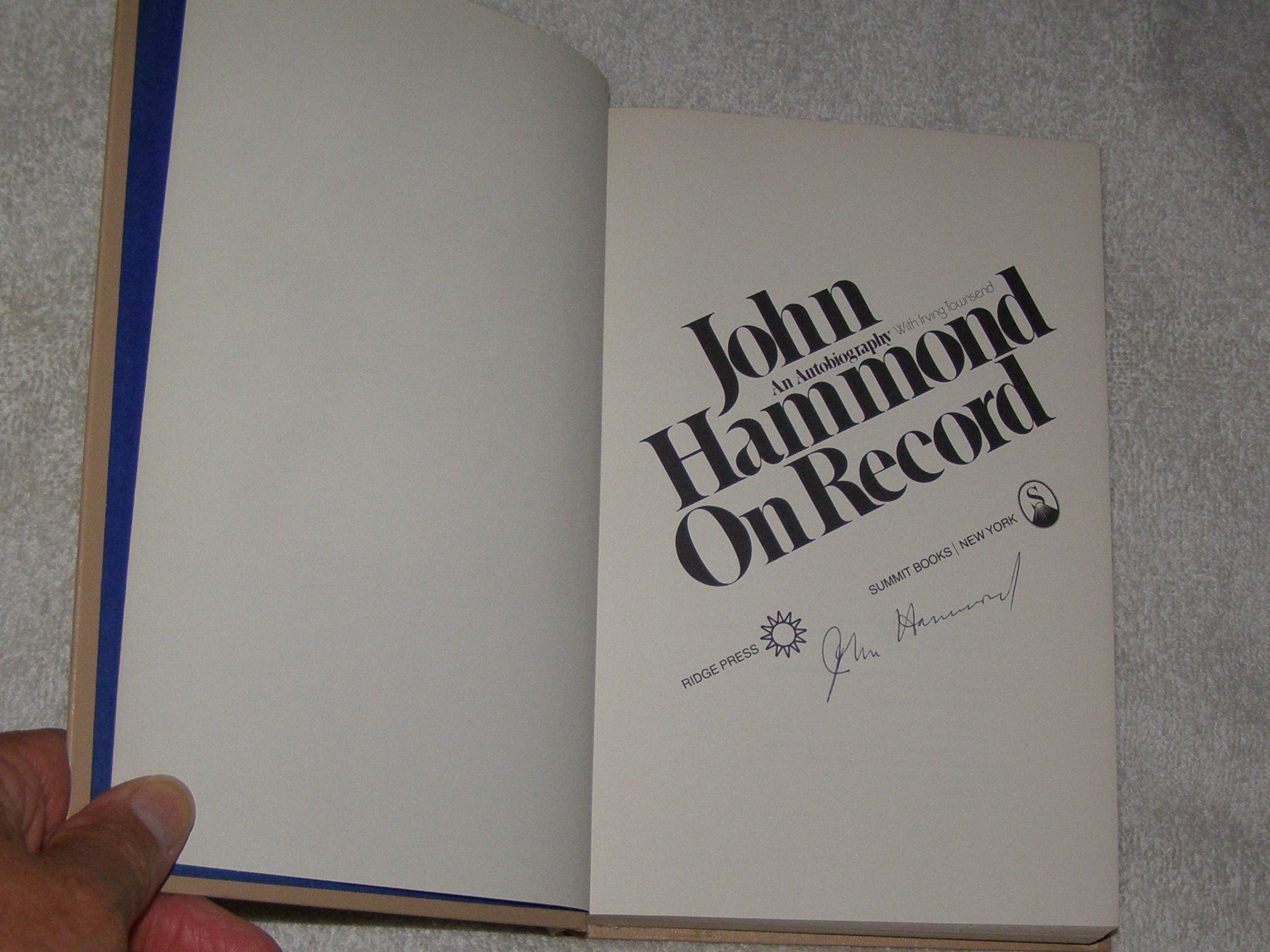 John Hammond On Record: An Autobiography,New