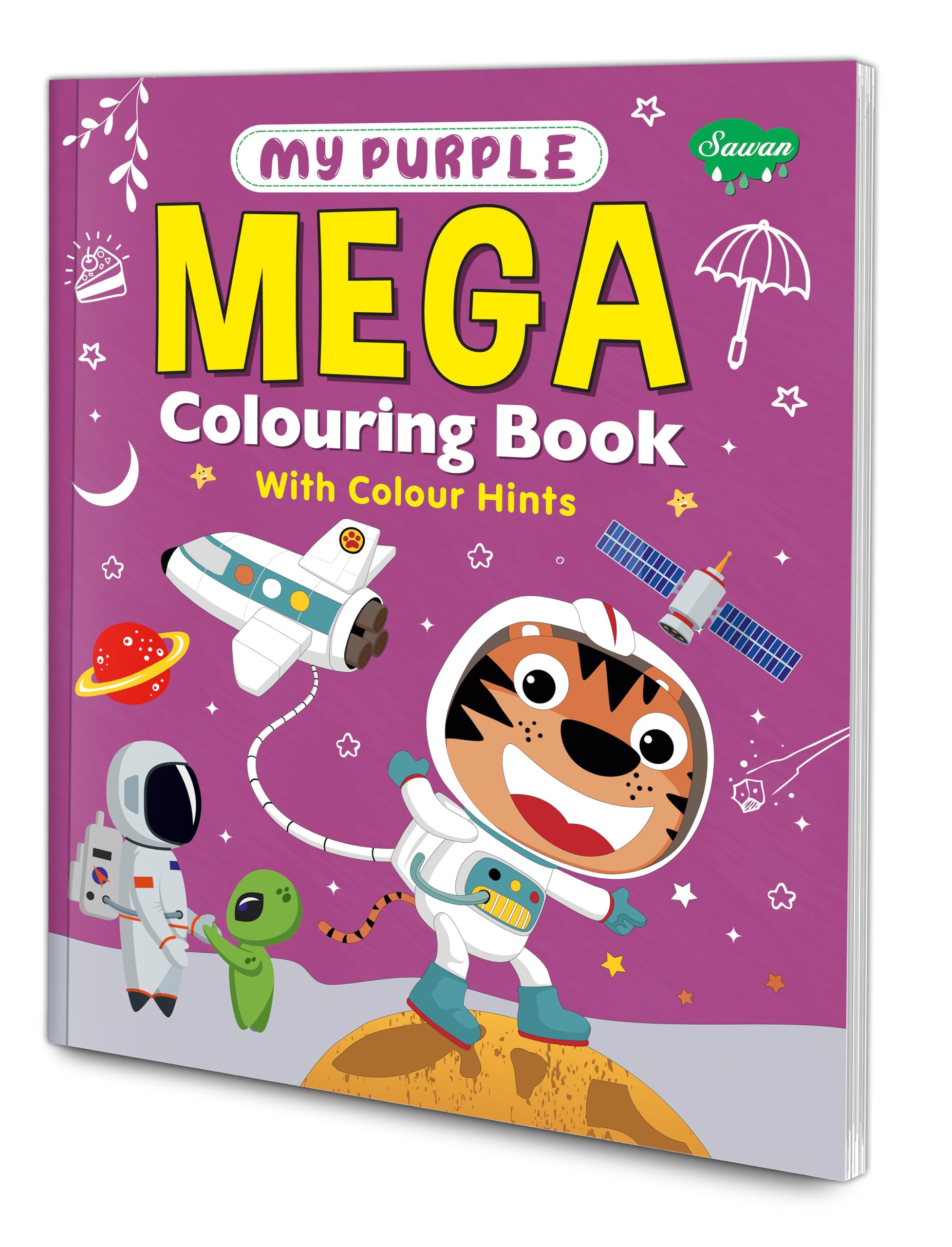 My Purple Mega Colouring Book With Colour Hints | The Ultimate Coloring Book