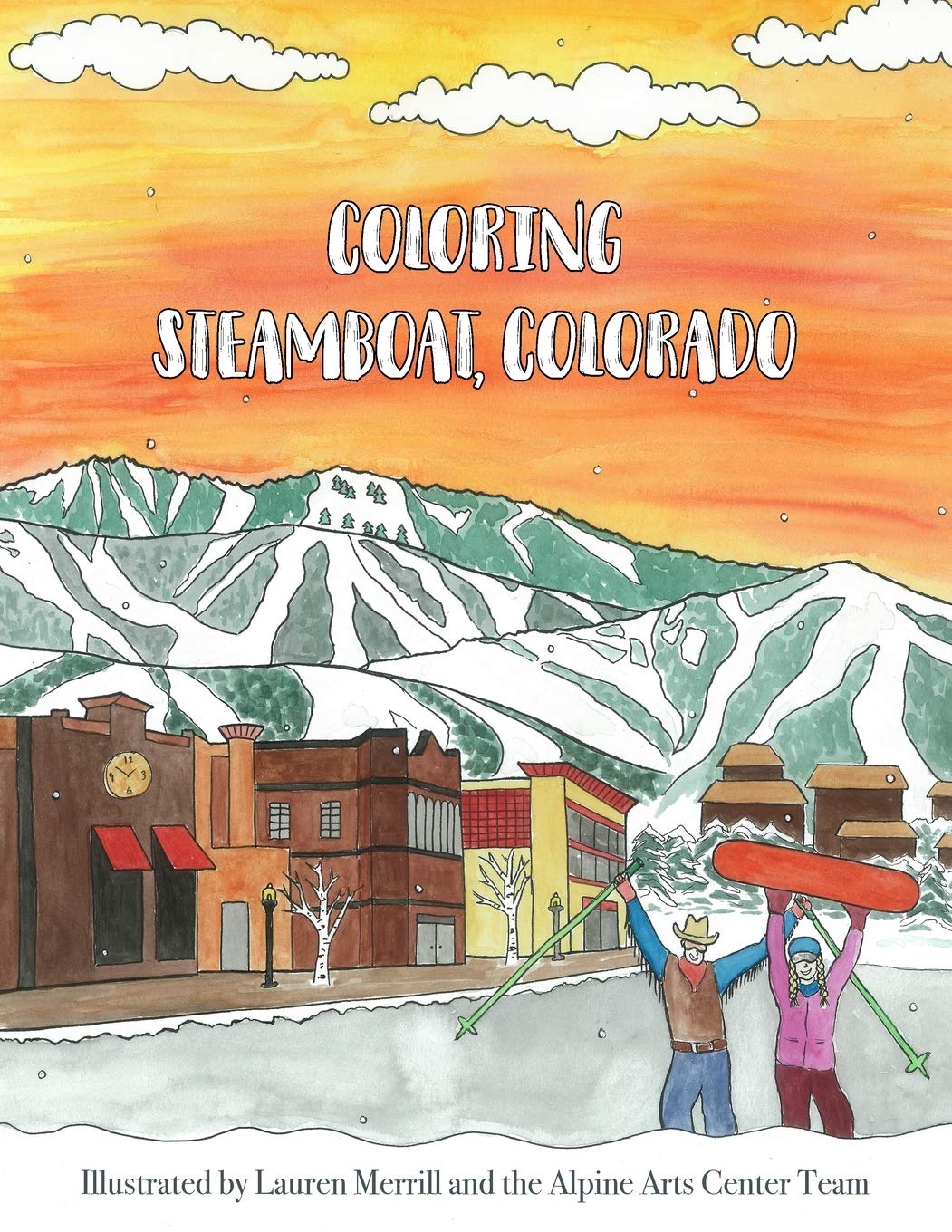 Coloring Steamboat, Colorado,Used