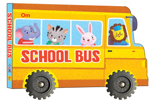 Cutout Board Book : School Bus - Small Wheel For ChildrenS Activity | Picture | Cute Rhymes | Wonderful Gift For Kids; 1+ Ages