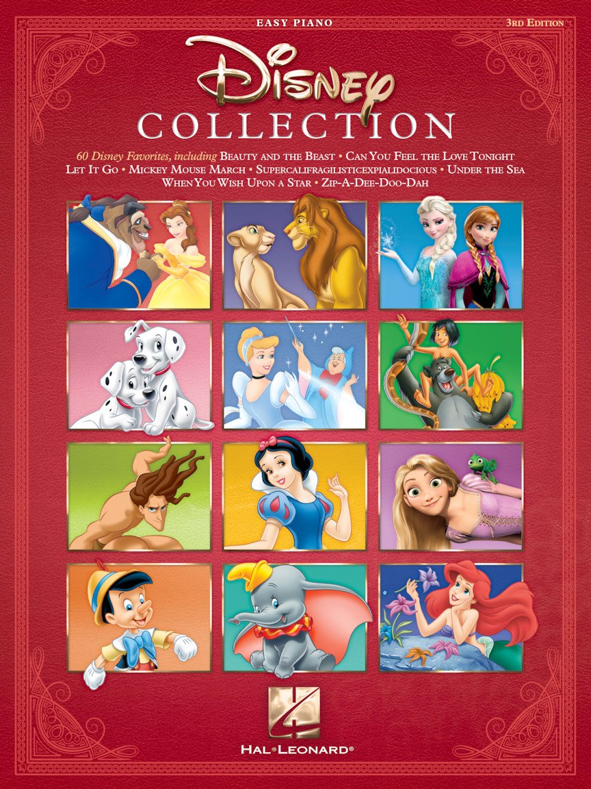 The Disney Collection  Easy Piano Series  60 Classic Songs From Disney Movies  Beginnerfriendly Sheet Music And Lyrics,New