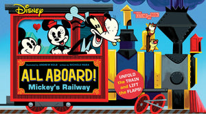 Disney All Aboard! Mickeys Railway (An Abrams ExtendaBook): A Board Book,Used