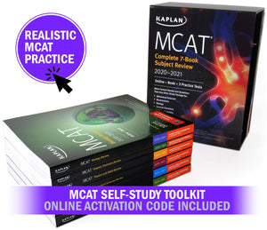 MCAT Self-Study Toolkit 2020-2021: Complete 7-Book Subject Review + 6 Practice Tests (3 tests require activation code) + Adaptive Qbank (Kaplan Test Prep)-New