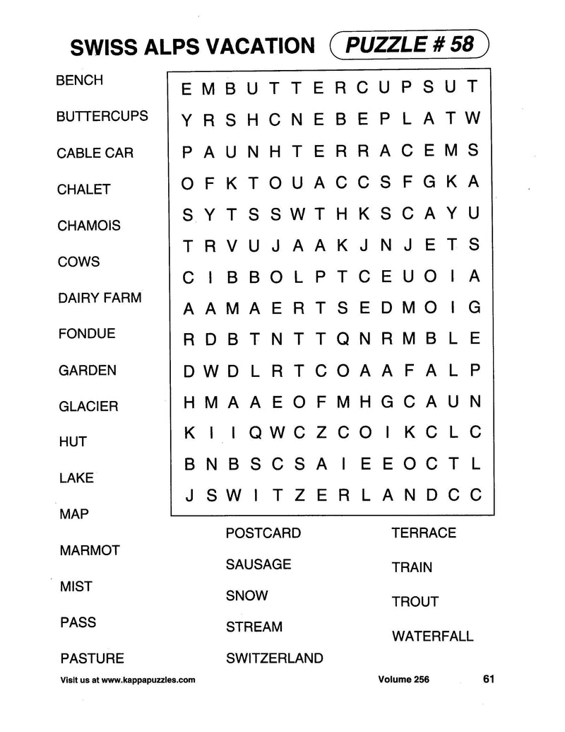 Large Print WordFinds Puzzle BookWord Search Volume 320,Used