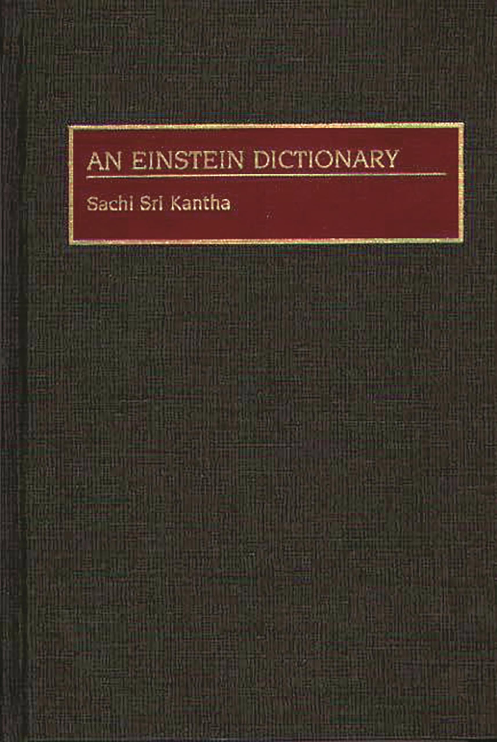An Einstein Dictionary (Josseybass Business And Management)