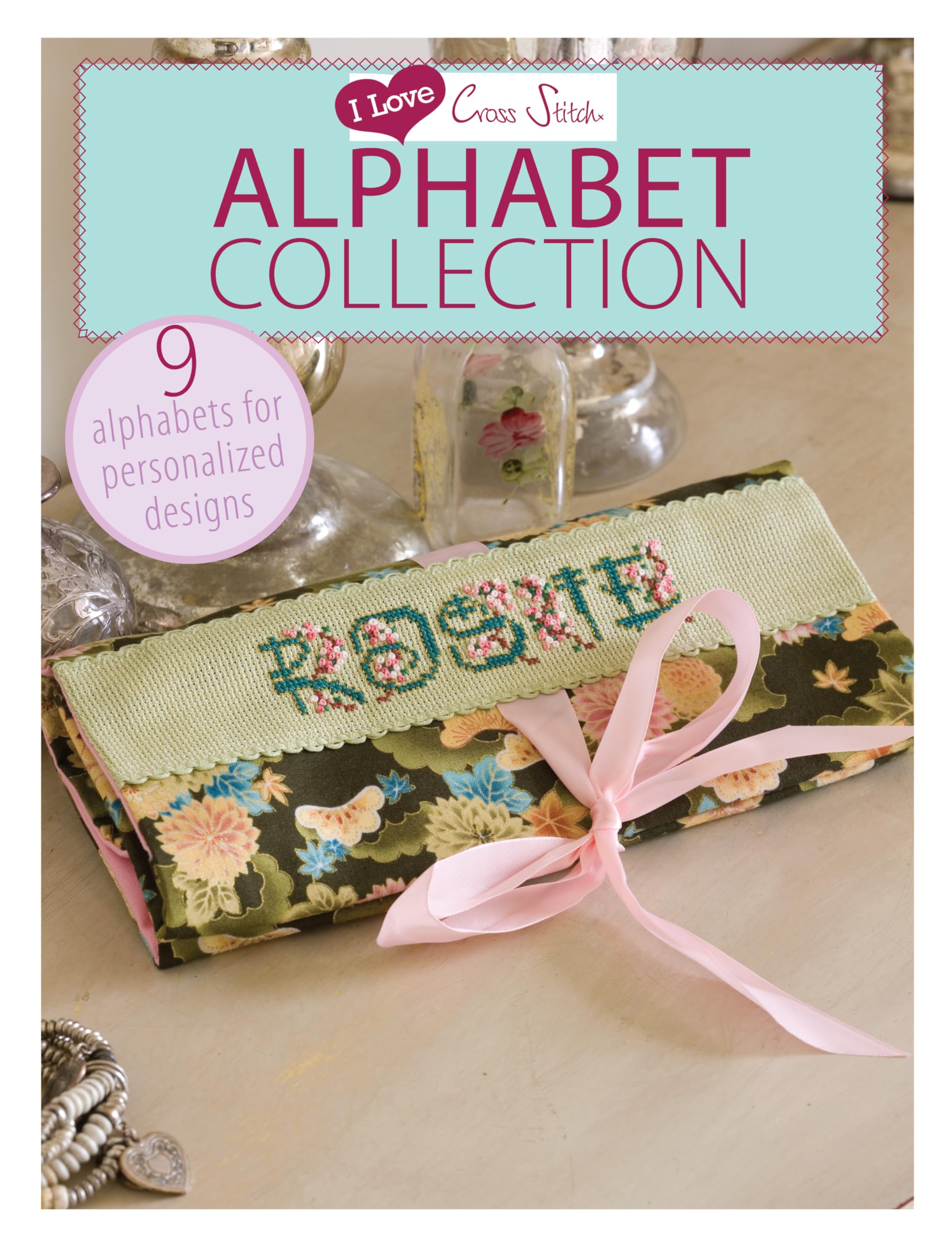 I Love Cross Stitch  Alphabet Collection: 9 Alphabets for personalized designs,Used