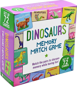 Dinosaurs Memory Match Game (Set of 72 cards)