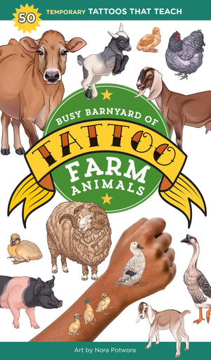 Busy Barnyard Of Tattoo Farm Animals