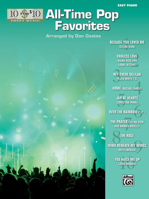 10 for 10 Sheet Music AllTime Pop Favorites: Piano Solos,Used