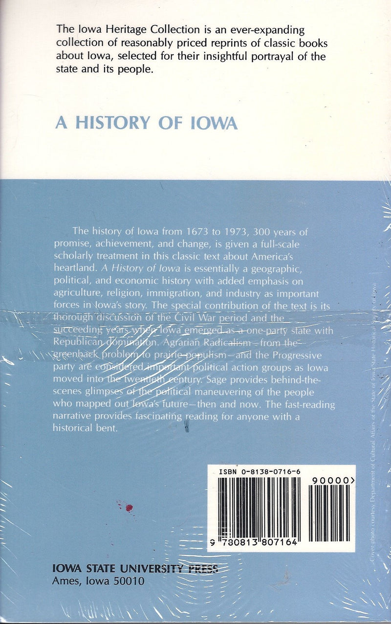 A History of Iowa,Used