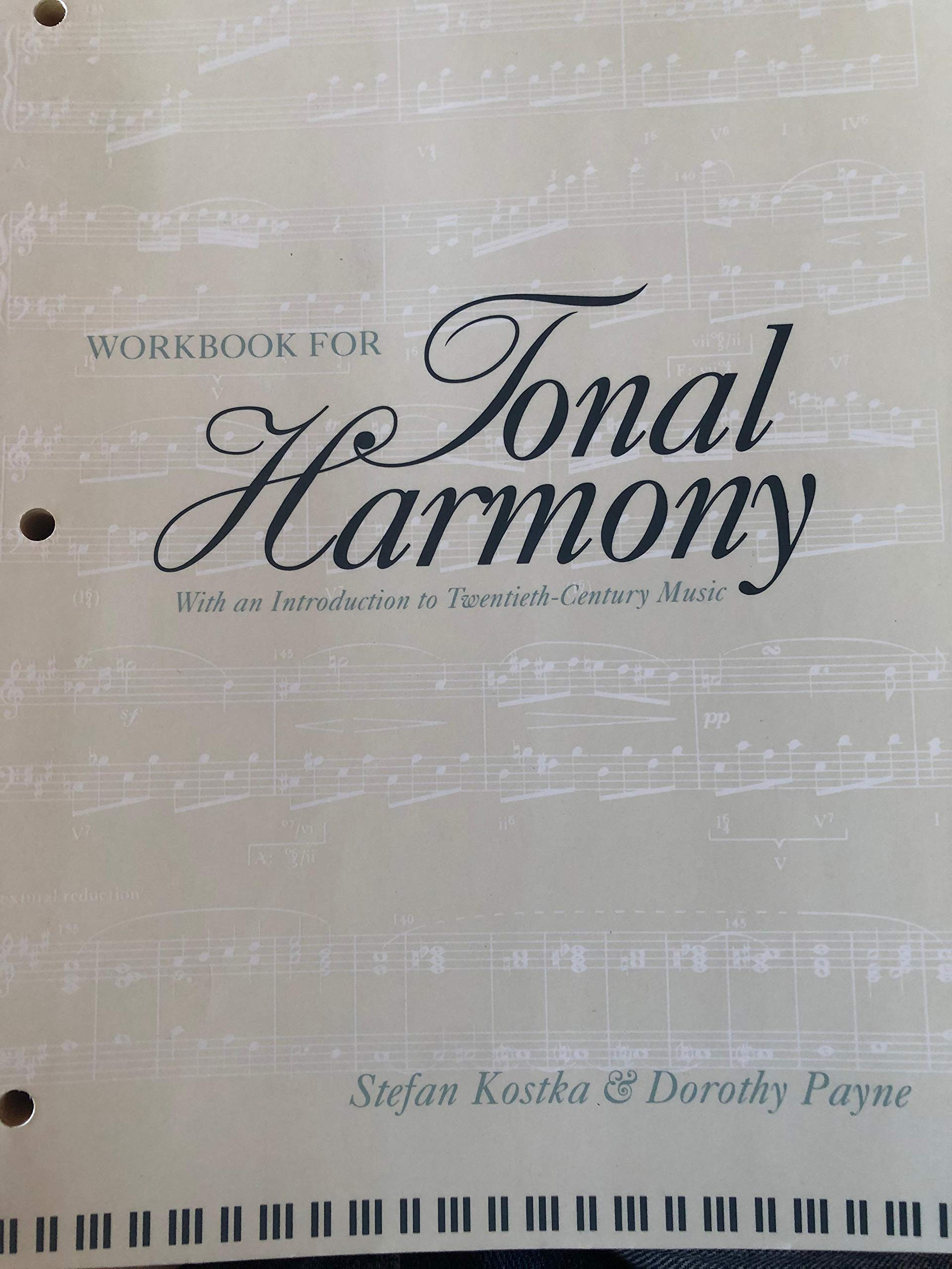 Workbook For Tonal Harmony, With An Introduction To Twentiethcentury Music,Used