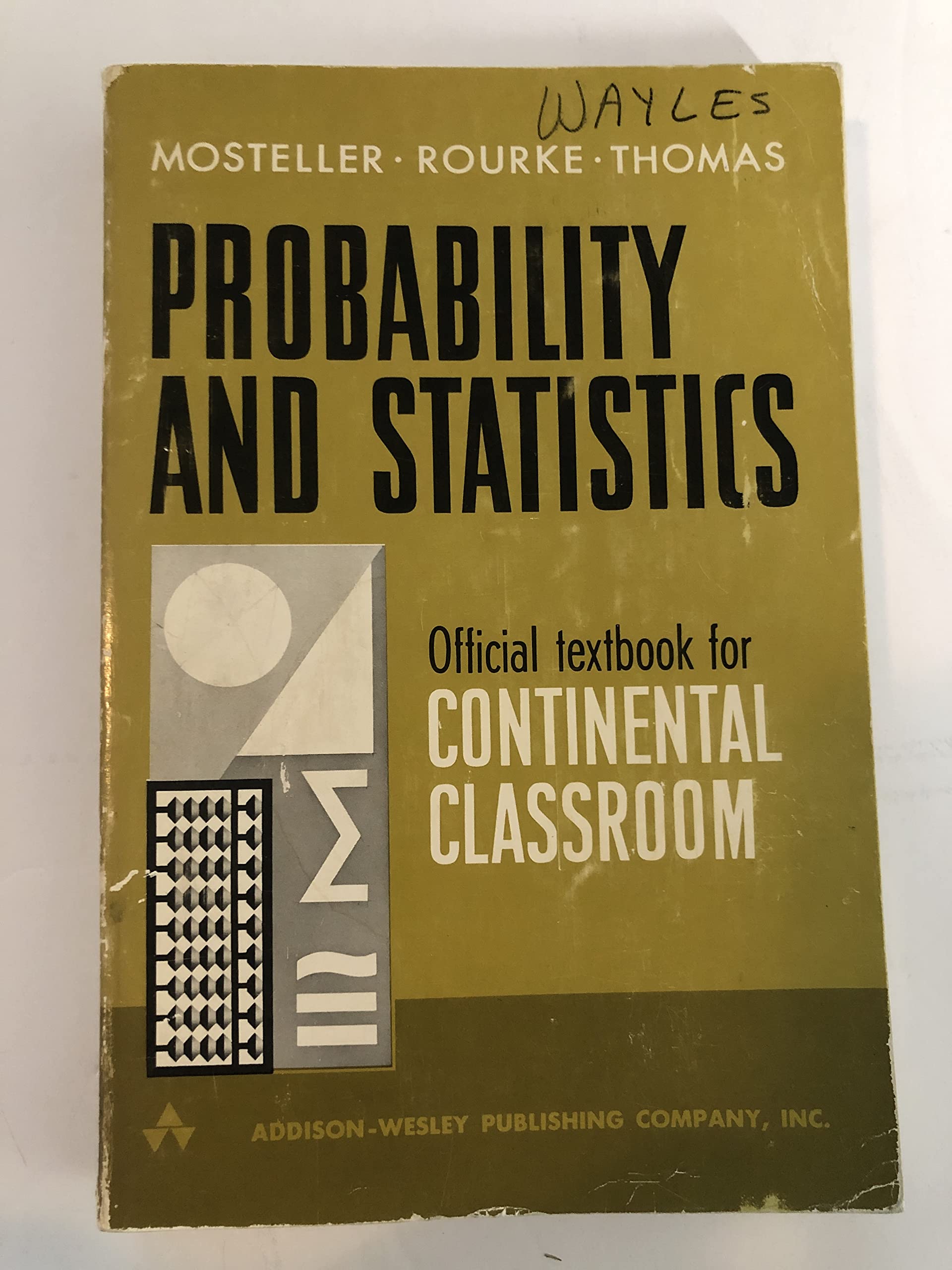 Probability and Statistics,Used