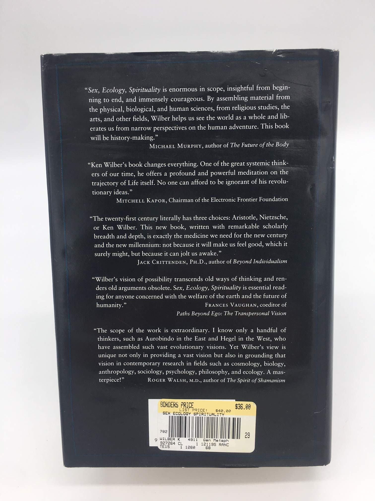Sex, Ecology, Spirituality: The Spirit of Evolution,Used